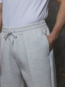 Open Hem Jogger - Grey Marl