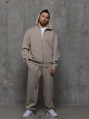 Open Hem Jogger - Taupe