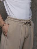 Open Hem Jogger - Taupe