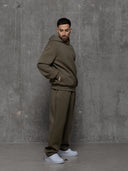 Open Hem Jogger - Khaki