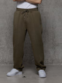 Open Hem Jogger - Khaki