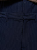 Plisse Trouser - Navy