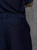 Plisse Shirt - Navy