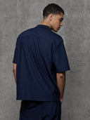 Plisse Shirt - Navy