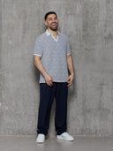Men's Jacquard Polo - White